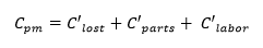 preventive maintenance calculation