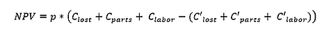 final calculation for NPV